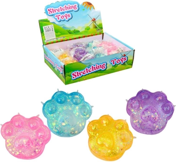 Gummi-pote – antistress-klemmende legetøj i 4 farver