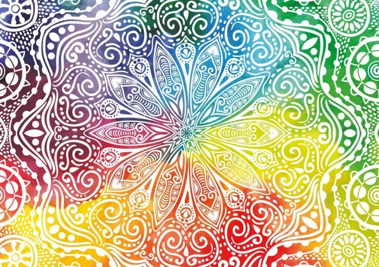 YAZZ puslespil blomster-mandala 1000 brikker