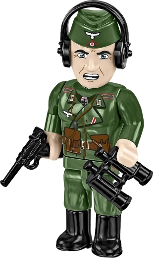 To minifigurer og detaljerede tilbehør