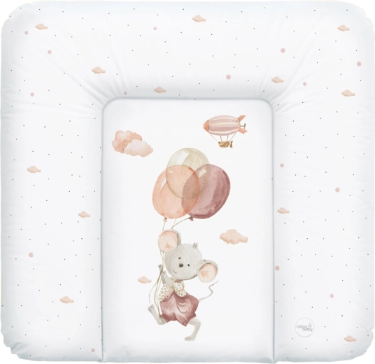 Ceba Baby blød puslepude Basic Mouse 75 × 72 cm
