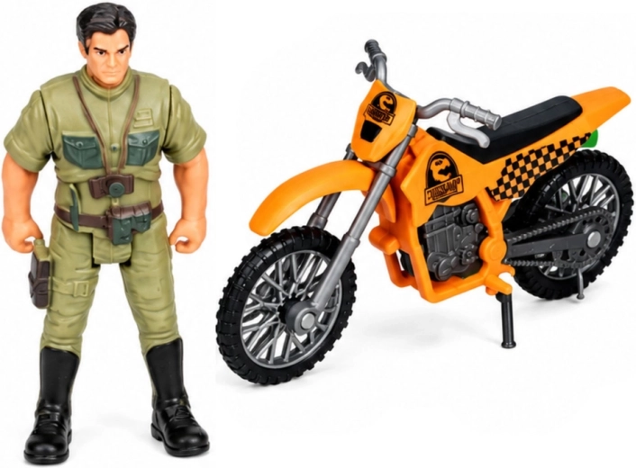 Forsker, motorcykel og rigt tilbehør