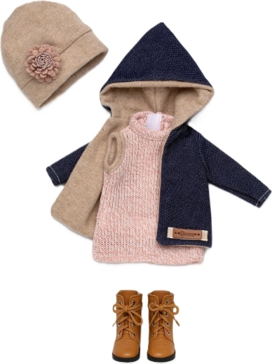 Komplet outfit til dukke 34 cm