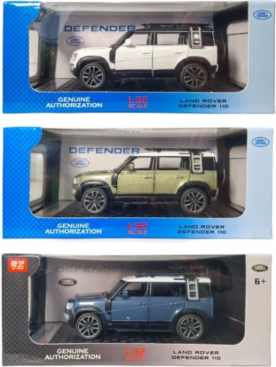 Metalmodel RANGE ROVER 1:32 med lys og lyd i æske