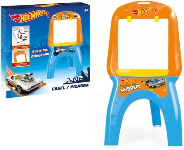 Dolu Hot Wheels børne-skrive- og tegnetavle på stativ