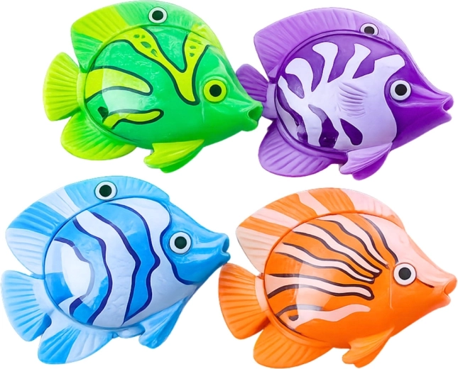 4 stærkt farvede fisk