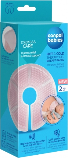 Gelkompres til bryst hot & cold 2 stk canpol babies