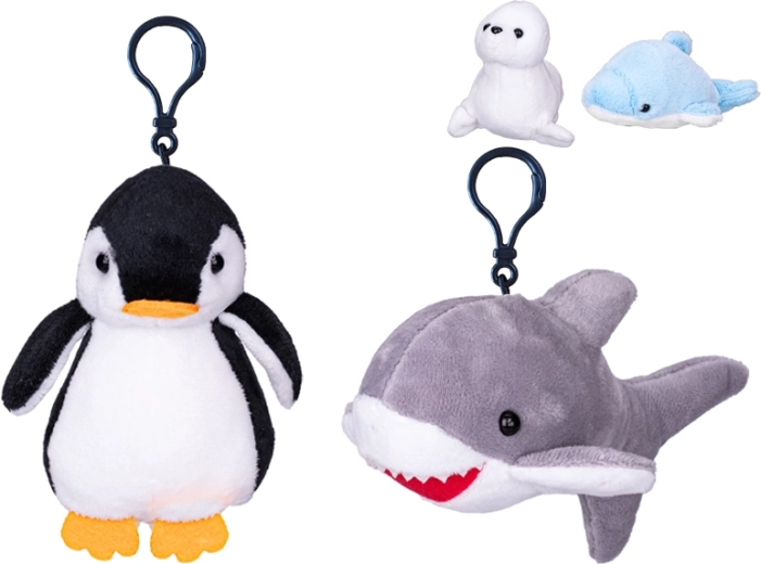 Plysbamse-nøglering – havdyr 10 cm