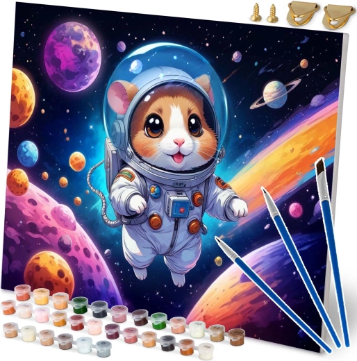 Maling efter tal 40 × 50 cm Astronaut Massido