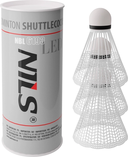 Badmintonbolde med LED NILS NBL6193, 3 stk.