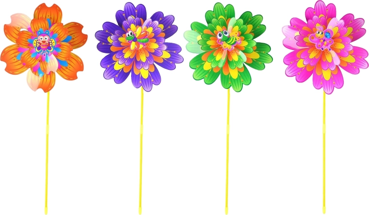 Stor havevindmølle blomst 80 cm (flere varianter)