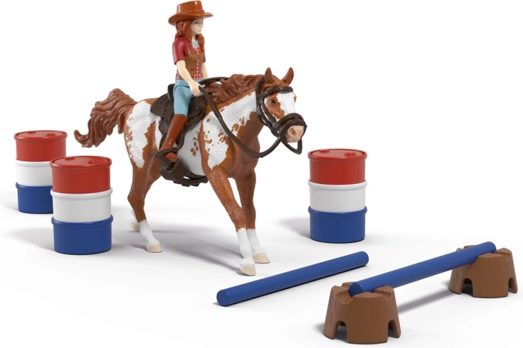 Schleich Horse Club Hannah med hest og forhindringer – western-eventyr