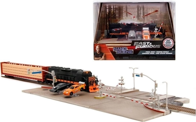 Jada Fast & Furious diorama – biljagt med tog