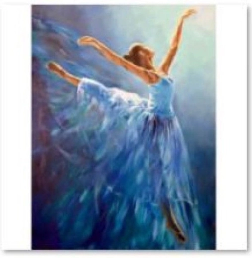 Diamantmozaik (diamond painting) ballerina 30 × 40 cm