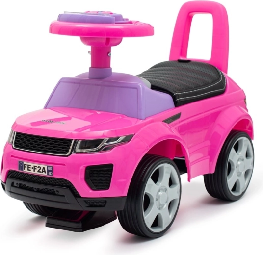 Baby Mix Prime SUV løbecykel til børn, lyserød med sæde i kunstlæder