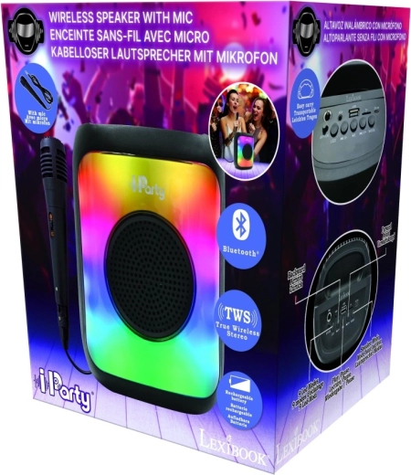 Lexibook iParty Bluetooth-karaokehøjttaler med mikrofon