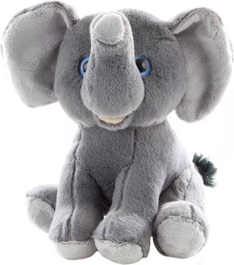 Plys siddende elefant 19 cm - 1 stk.