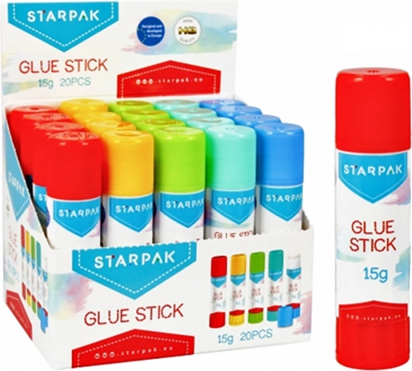 STARPAK limstift 15 g med farvet hylster - 1 stk.