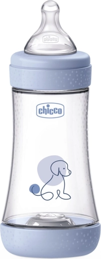 Chicco antikolik-sutteflaske Perfect5 240 ml med Physio-sut, medium flow 2 mdr.+