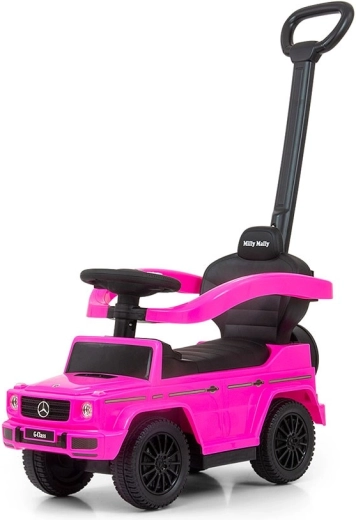 Børneløbecykel med styrestang mercedes g350d milly mally rosa