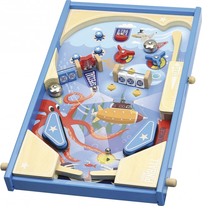 Træ-pinball VILAC – stor undervands bordflipper