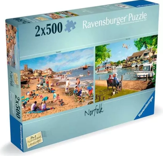 Ravensburger puslespil Picturesque Landscapes nr. 2: Norfolk 2×500 brikker