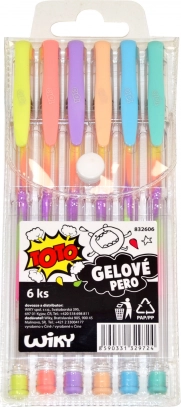Gelpenne Regnbue – sæt med 6 stk.