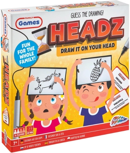 Headz Tegn på hovedet – kreativt familiespil GRAFIX