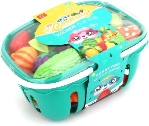 Praktisk kurv med låg og håndtag