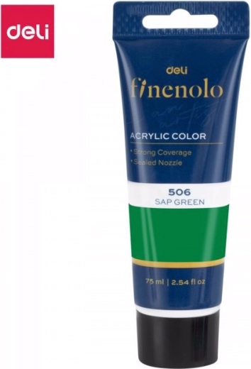 Hvid akrylmaling 75 ml