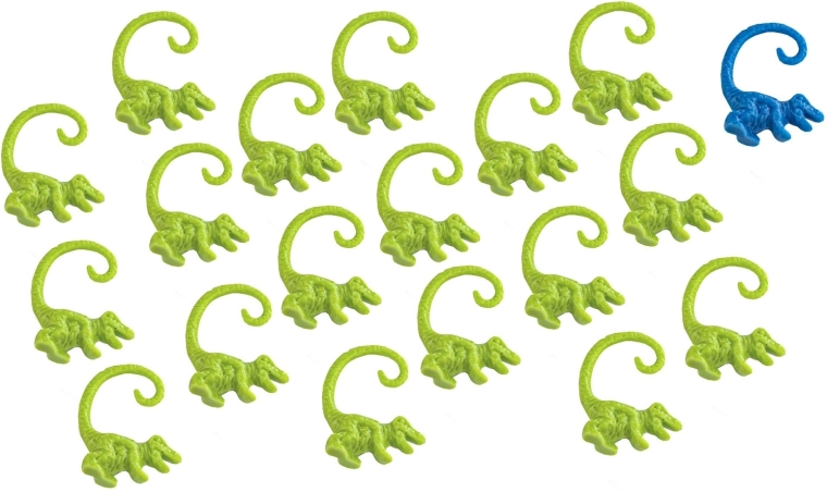 Dinosaurer og farvede “blade” til sjov for hele familien