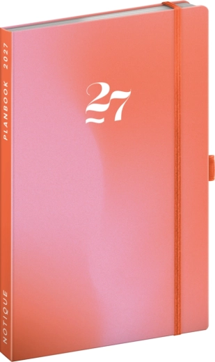 Notique planbook planlægningskalender og notesbog Coral 2027 13 × 21 cm