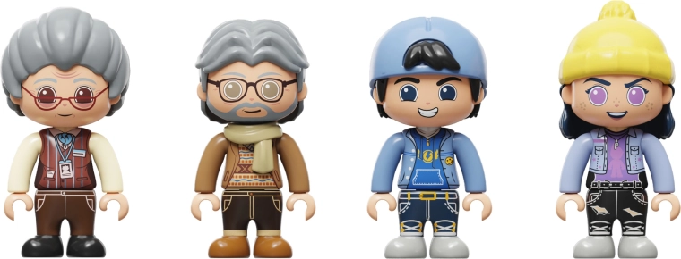 4 minifigurer til levende fortællinger