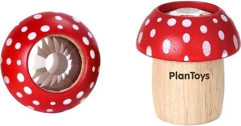 PlanToys Kalejdoskop rød svamp