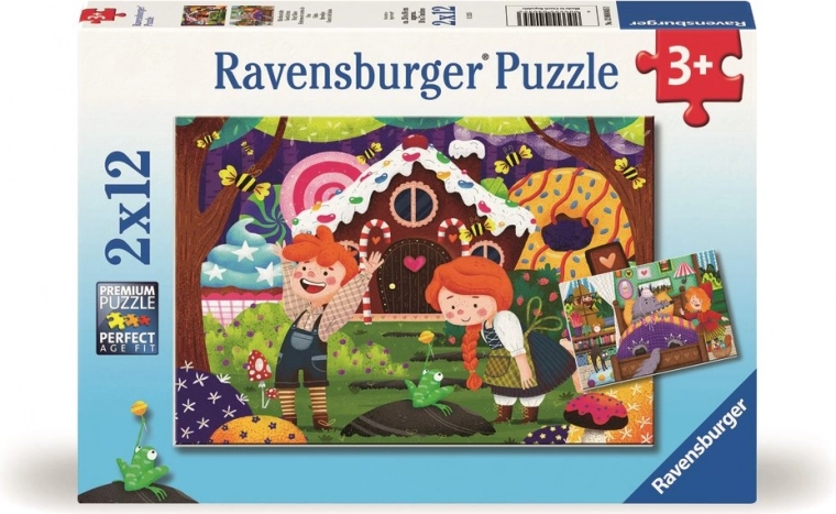 Ravensburger puslespil Eventyrenes magiske verden 2×12 brikker