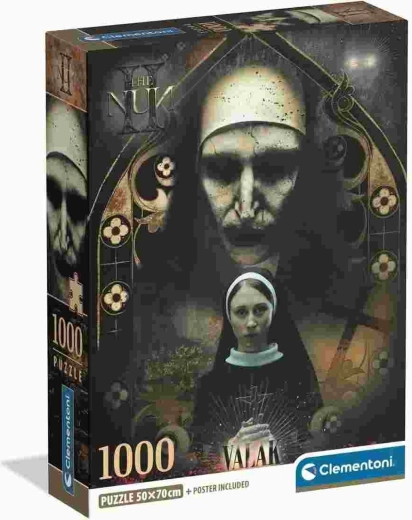 Puslespil CLEMENTONI Horror Collection: The Nun 1000 brikker