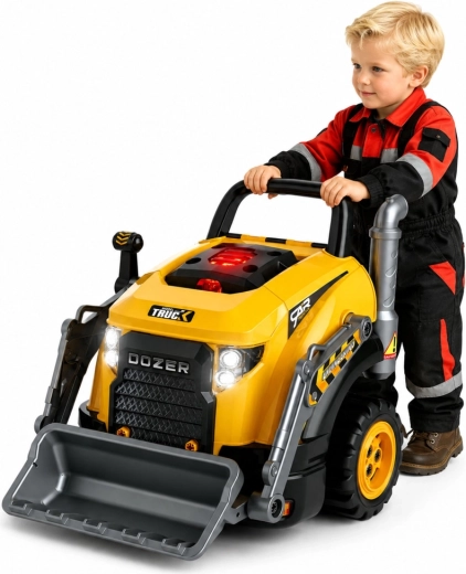 Entreprenørbulldozer med stor skovl
