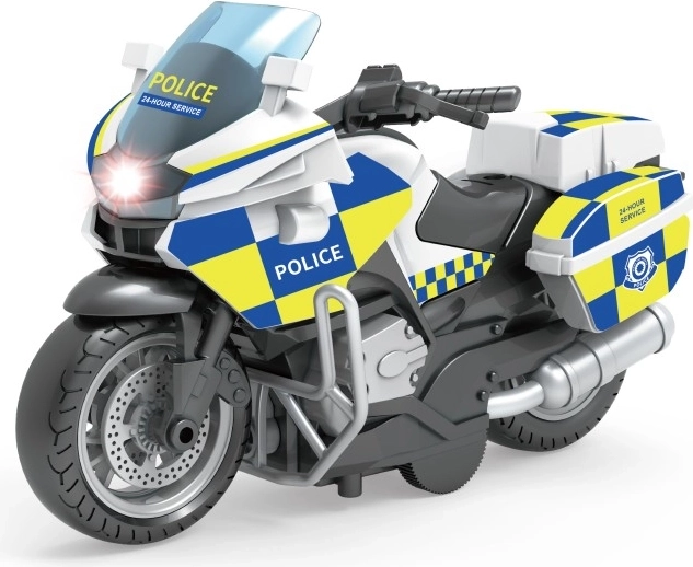 Politimotorcykel med pull back-funktion