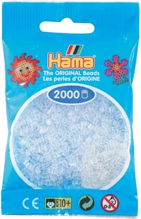 Hama mini strygeperler transparente 2000 stk.