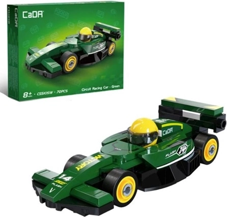 Cada byggesæt sportsvogn Circuit Racing Car grøn