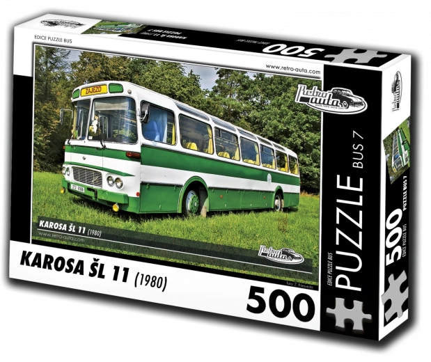 Puslespil Retro-biler Karosa ŠL 11 bus (1980) 500 brikker