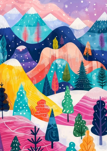 Puslespil Vinterpalet 1000 brikker