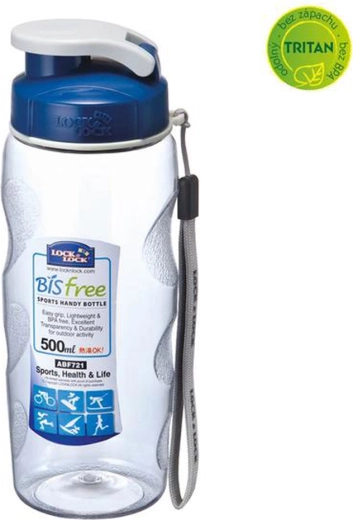 Plastflaske til vand Bisfree 500 ml blå
