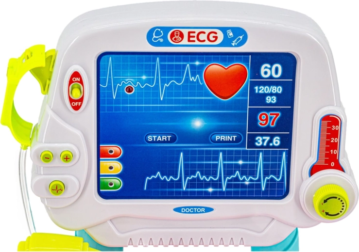 Interaktiv EKG-monitor på vognen