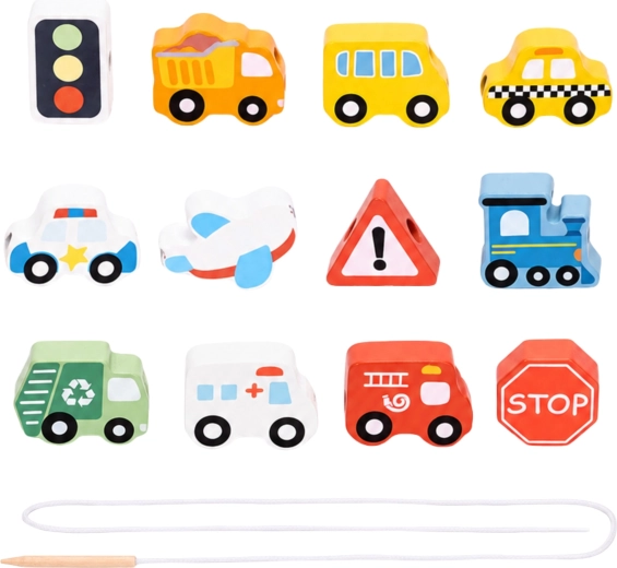 13 trædele med transporttema