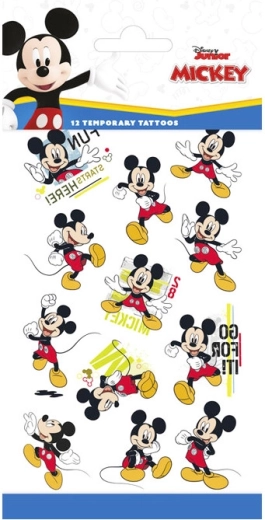 Midlertidige tatoveringer MICKEY 10 × 20 cm