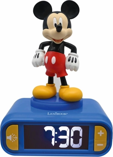 Lexibook vækkeur Mickey Mouse med lysende figur