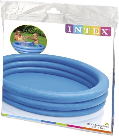 Oppusteligt børnebassin Intex Crystal Blue 114 × 25 cm