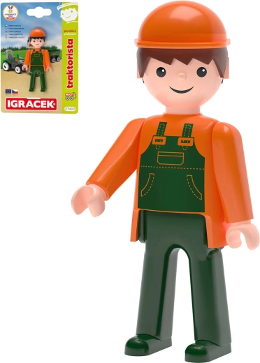 Efko Igráček MultiGO traktorfører leddelt figur på kort - 1 stk.