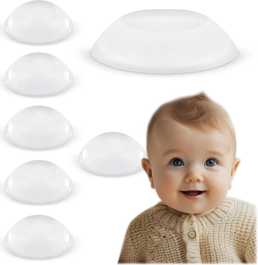 Silikonebeskyttere til vægge og møbler 6 stk.