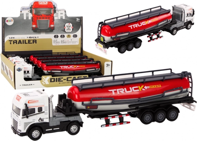 Lastbil med tanktrailer 1:24 med lys og lyde